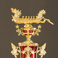 Trophée de bateau-dragon en plastique personnalisé avec design gravé imprimé UV, figurines et statues d'honneur les plus récentes GD13