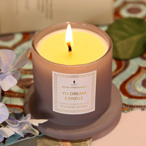 Bougie parfumée en verre <span class=keywords><strong>doré</strong></span> avec un design artistique de luxe, cire de soja pour les mariages, les anniversaires, la maison et Noël, lumière jaune, forme de chiffre - Product Image 2