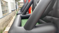 Jeu de fléchettes gonflables de qualité commerciale EN14960, 5 mètres de diamètre, cible de football avec balles Velcro, idéal pour la location événementielle et les entreprises 3