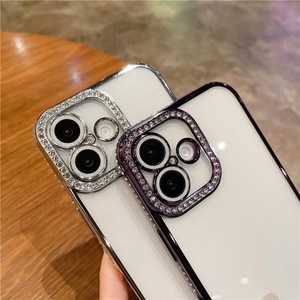 เคสโทรศัพท์แบบใสขอบชุบโครเมียมหรูหรา ประดับเพชร สำหรับ iPhone 17 16 15 14 Plus, สำหรับ iPhone 17 Pro Max - Product Image 5