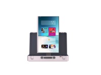 Hub de divertissement portable rechargeable de 27 pouces, système d'exploitation Android 14, 4 Go de RAM, 64 Go de ROM, écran tactile 10 points avec deux microphones sans fil