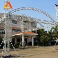 Structure de scène en aluminium à joint carré pour écran LED et éclairage, robuste, en promotion, 290*290mm 400*400mm