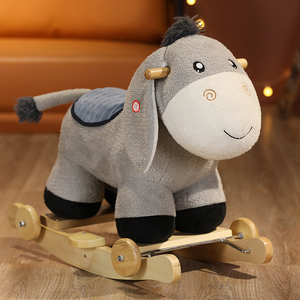 Goed Product Kinder Ezel 2-In-1 Hobbelpaard Wandelen Speelgoed Rit Op Partij Dier Kinderen Houten Hobbelpaard - Product Image 2