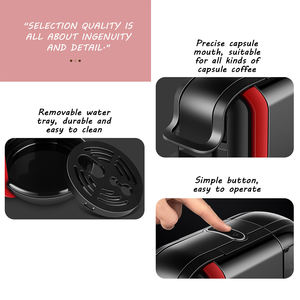 Máquina de cafetera Espresso eléctrica 3 en 1 de alta calidad, cápsula de café portátil de acero inoxidable para Hotel, hogar y oficina - Product Image 4
