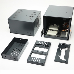 OEM Custom Precision Sheet Metal Fabrication Matte Black Electronic Enclosure Industrial Computer Chassis - Product Image 1