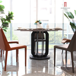 Round Ultra <strong>Thin</strong> Sintered Stone <strong>Dining</strong> <strong>Table</strong> 12mm Artificial Marble Color for Minimalist Decor - Product Image 6