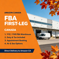 Agent d'expédition aérienne rapide Chine-Canada DDP Porte-à-Porte, Transitaire et Service de Fulfillment pour Boutiques en Ligne FBA