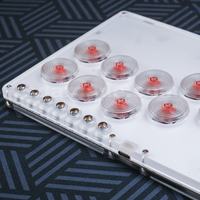Manette de jeu SQ Arcade Joystick Slimbox R3 Fight Stick, contrôleur de jeu avec boutons complets, style mini Hitbox, console de jeu pour PC/PS 4/NS Snackbox