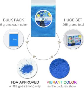 Résine époxy 10 couleurs mica inorganique de poudre pour les cosmétiques Savon Fabrication De Bougies Colorant BRICOL - Product Image 6