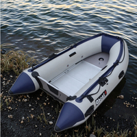Bateau de pêche gonflable pliable Q Boat SY200 127cm en PVC 0.9mm certifié CE, stable, léger, durable, écologique, 35kg - Offre Spéciale
