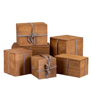 Cajas de madera personalizadas hechas de madera de paulownia, cajas de regalo, tapas y bases de madera maciza engrosadas, con correas adicionales y personalizadas. - Product Image 2