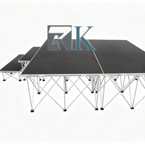 เวทีอลูมิเนียมเคลื่อนที่กลางแจ้ง เวทีไม้อัดสำหรับคอนเสิร์ตกลางแจ้ง งานแสดงบนลานกว้าง - Product Image 1