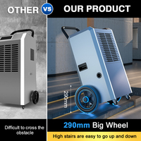 Déshumidificateur professionnel Deye Fournisseur DY-870T équipement de séchage d'air 70L Déshumidificateur industriel portable pour garage