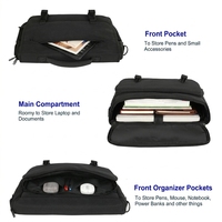 Sac à bandoulière pour homme en gros, sac d'ordinateur portable léger pour femme, sacoche noire, sacs messager