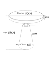 Ensemble de tables basses rondes en acier inoxydable, titane, or, surface marbrée, meubles de luxe, table d'appoint pour canapé