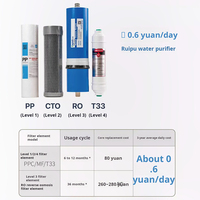 Système de filtration d'eau par osmose inverse 600 GPD RO à 5 étapes, filtre purificateur en plastique, surveillance TDS contrôlée par application pour usage domestique et hôtelier