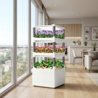 Armoire hydroponique verticale multi-niveaux Seedafarm pour la maison, avec pompe, pour culture intérieure, facile à utiliser, bloc de culture modulaire DIY