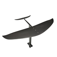 F11 Set Hidrofoil serat karbon, Set papan Foil sayap depan besar Foil Surf SUP tahan lama stabil mudah berkendara Hidrofoil