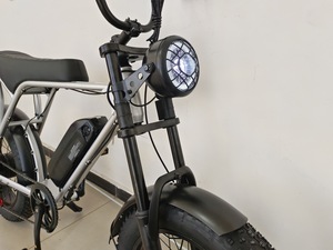 Bicicleta eléctrica ZUKKA para adultos, bicicleta de Cross eléctrica con motor de accionamiento trasero 500W, bicicleta de cross de neumático grueso de 20" - Product Image 5