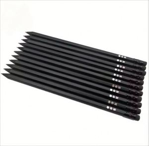 ดินสอไม้สลักโลโก้ส่วนตัว ขนาด 7.5 นิ้ว พร้อมยางลบสีดำ สำหรับโรงเรียน - Product Image 3