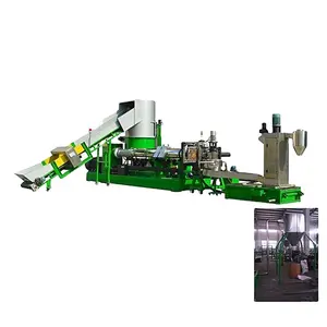 Plastic Film Woven Bag Pelletizing Machine Granulating Line With Water Ring Cutter