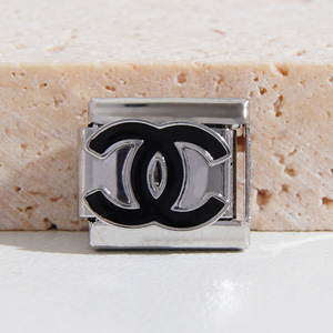 สร้อยข้อมือสแตนเลสแบบโมดูลาร์พร้อมโลโก้โซเชียลมีเดีย ของขวัญสำหรับทุกเพศ  เครื่องประดับเสริม - Product Image 2