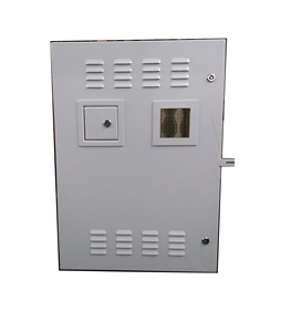 ตู้มิเตอร์ไฟฟ้าอลูมิเนียมยี่ห้อ Gowin สีขาว สำหรับ Kahramaa ประเทศกาตาร์ - Product Image 1