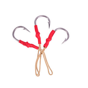 Accessoires de pêche, hameçons d'assistance en acier à haute teneur en carbone pour la pêche au snapper, au brochet et à la carpe en rivière et en eau salée - Product Image 5