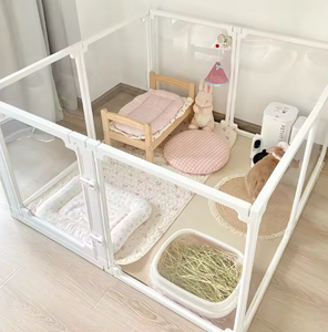 2025 Phong Cách Phổ Biến Trong Suốt Acrylic Trong Nhà Vật Nuôi Hàng Rào Lồng Miễn Phí Nối Cho Vừa Nhỏ Thỏ Nút Đóng Cửa Cho Guinea Pig - Product Image 3