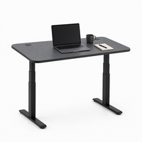 Cadre de bureau électrique assis-debout à double moteur, base de bureau réglable en hauteur pour le bureau et le télétravail