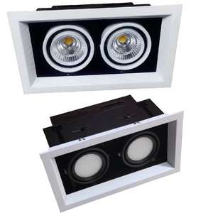 KHÁCH SẠN Trong Nhà Saa 5W 7W 12W <span class=keywords><strong>20W</strong></span> Điều Chỉnh Ánh Sáng Tại Chỗ Đôi Twin Head Góc <span class=keywords><strong>Cob</strong></span> <span class=keywords><strong>Led</strong></span> Vuông Chìm Downlight - Product Image 1