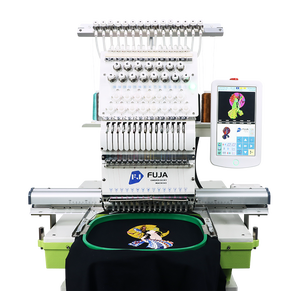 Machine à broder informatisée haute vitesse FUJA, machine à broder à tête unique Smart Stitch pour logo 3D, casquettes et broderies personnalisées - Product Image 1