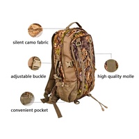 Sac à dos de chasse et de tir en plein air, sac de transport et de rangement, poche pour accessoires, bandoulière réglable, camouflage en polyester, taille personnalisée