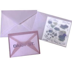 <span class=keywords><strong>Enveloppe</strong></span> en papier de vachette transparente personnalisée de luxe pour petits emballages, étiquettes, bagues, bijoux, photos, sachets et <span class=keywords><strong>mini</strong></span>-cartes - Product Image 3