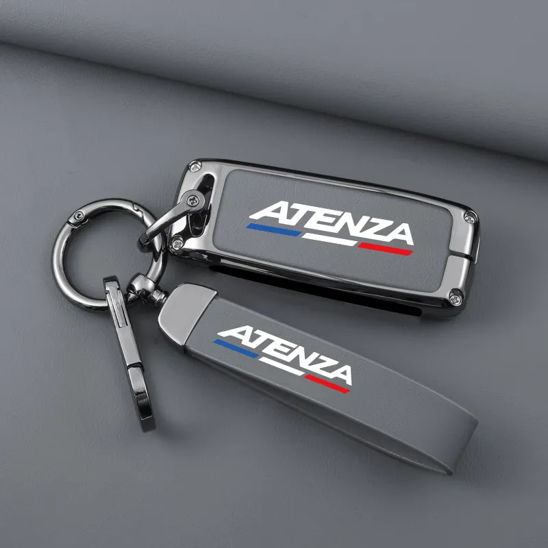 Vendita calda per Mazda ATENZA cover per chiavi per auto da 2014 a 2021 modello in pelle di metallo portachiavi per automobile custodia protettiva