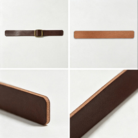 Sangle de chapeau en cuir véritable personnalisée, écologique, avec boucle ardillon, pour casquette snapback, accessoires vestimentaires, OEM, faible MOQ