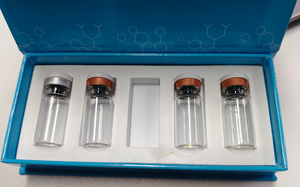 Custom Waterproof Medicine Packaging 2ml/3ml/10ml Label and Peptide <b>Box</b> 1pack 2Vials Plastic Tray Holographic <b>Box</b> - Product Image 5