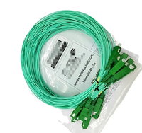 FTTH Jarretiere 1,6mm 3,5 m Aqua G657A2 Cable de conexión de Fibra óptica Verde 2M Jumper SC Simplex Sm Sx Scapc Cable de conexión de fibra óptica