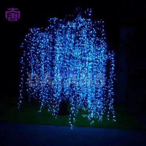 Lumière LED populaire pour extérieur, étanche, en forme de saule, décorative et attrayante avec des brindilles tombantes pour la décoration de jardins et de centres de villégiature, en vente - Product Image 6