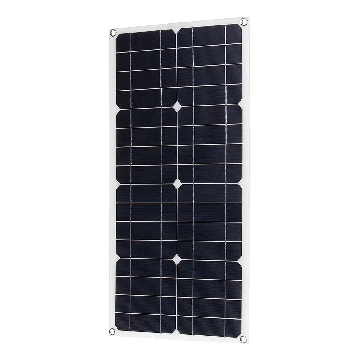 Kit Panel surya fleksibel, modul pengisi daya surya silikon monokristalin 30W 18V IP65 tahan air panneau solaire