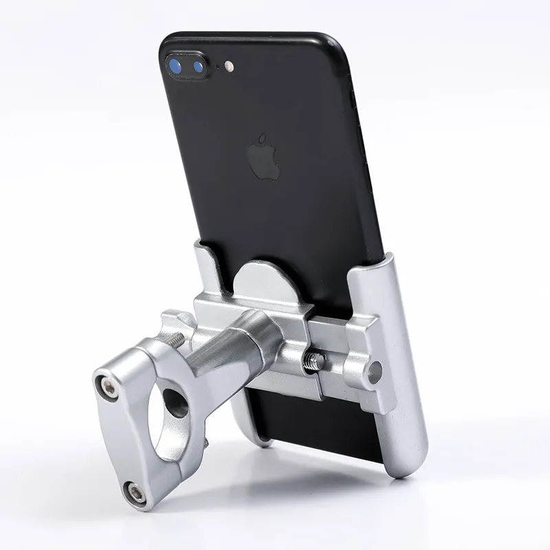 Bicycle & Motorcycle Phone Mount Detachable 360 Degree Rotation Phone Holder Universal Metal Phone Holder for Bike Handlebars