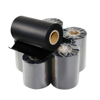 Cinta de resina de transferencia térmica para impresora de etiquetas, cinta de resina de transferencia térmica prémium para etiquetas de código de barras, 50-110mm X 300m