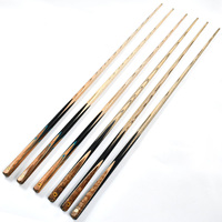 Bâton de queue de billard de haute qualité fait à la main de 145cm avec manche en bois de frêne de 10mm et manchon en carbone pour les joueurs de piscine