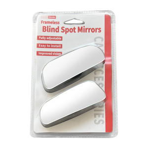 Rétroviseur auxiliaire de petit rétroviseur de voiture réglable haute définition rétroviseurs carrés grand Angle Nouveau design sans bord - Product Image 6