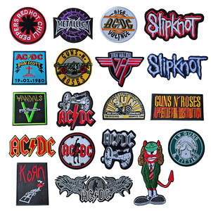 Patch Ricamato Punk Rock da Applicare con Ferro da Stiro o Cucire, Distintivo <span class=keywords><strong>per</strong></span> Gilet in Denim, Giacca, Felpa con Cappuccio, Zaino, Cappello, <span class=keywords><strong>per</strong></span> Appassionati di Musica Fai da Te - Product Image 1