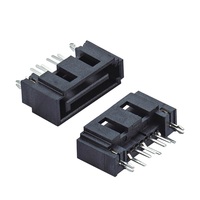 Cable Flexible Soulin de 7 Pines SATA a PCB SMT, Recto y en Ángulo Recto, Macho, para Disco Duro de Portátil, Latón