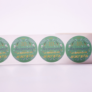 Etiquetas Autoadhesivas Redondas Personalizadas de Vinilo/PVC Impermeables <span class=keywords><strong>para</strong></span> Envasado de Alimentos, Dulces, Impresión de Códigos <span class=keywords><strong>QR</strong></span>/Barras - Product Image 3