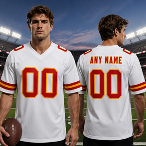 Maillot domicile personnalisé avec logo de l'équipe de football de Kansas City 2026 – Maillot de soutien essentiel pour les fans du Chiefs Kingdom - Product Image 1