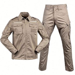 Vêtements de camouflage d'extérieur en gros, uniformes de sécurité, vêtements tactiques de couleur à manches longues pour hommes et femmes - Product Image 5