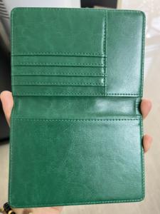 Couverture de passeport de sororité vert rose de qualité supérieure tous les groupes étui de couverture de porte-passeport de fraternité en cuir PU avec fente pour carte - Product Image 5